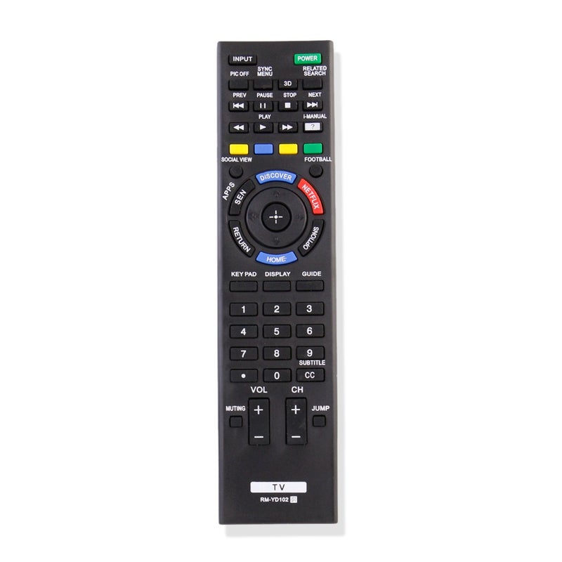 econtrolly Replace RM-YD102 Remote Control for Sony TV KDL-50W790B KDL-60W850B KDL-65W950B KDL-70W830B XBR-65X950B XBR-70X850B XBR-79X900B XBR-85X950B - Image 1